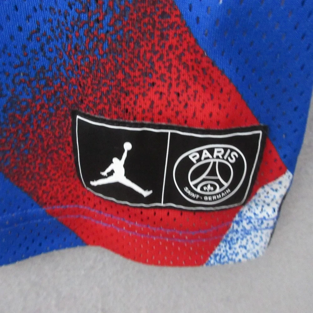 Nike Air Jordan Paris Saint Germain Shirt Men‎ XL Mesh HYPER Blue Red
